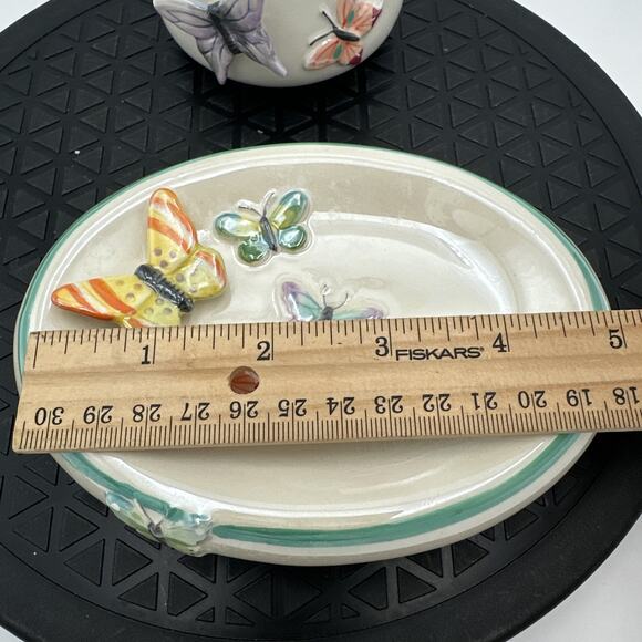 3D Allure 2007 butterfly Bathroom Cup And Soap Holder - Picture 2 of 5